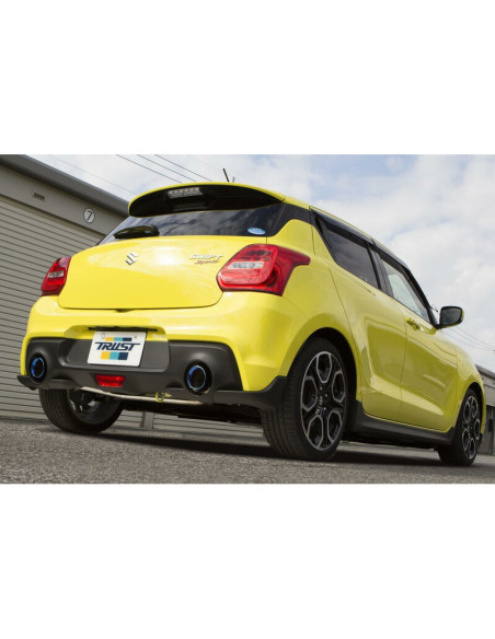 Marmitta GReddy Comfort Sports GT Slash + tubo centrale per Suzuki Swift Sport ZC33S (2017+)