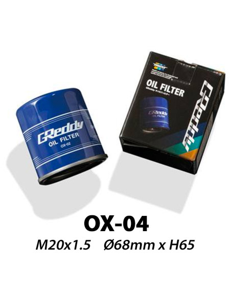 GReddy OX-04 Oil Filter | M20x1.5 (MX-5, RX-7, RX-8, GT86, Nissan SR20, 350Z, 370Z, GT-R, Honda B, K, F, Subaru Impreza, BRZ...)