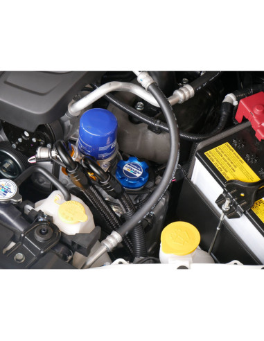 Tappo di riempimento olio GReddy tipo 6 M42-P4.5 blu (Subaru, Toyota)