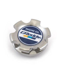 Tappo di riempimento olio GReddy tipo 2 M32-P3.5 grigio (Nissan, Honda, Suzuki) 2