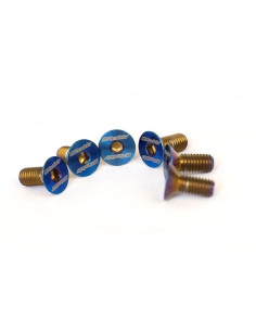 Pack of 6 Titanium Countersunk Head Screws for Steering Wheels (GReddy)