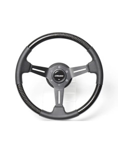 Volante GReddy Sports "Real Carbon" (calandratura da 47 mm), razze nere - 340 mm