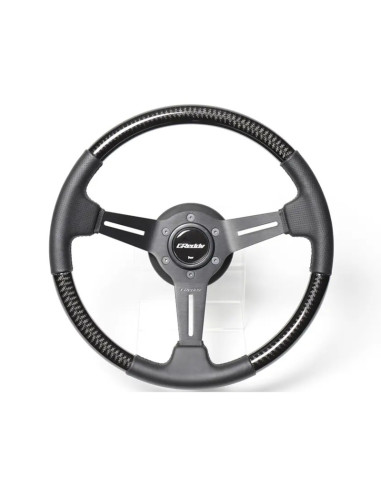 Volante GReddy Sports "Real Carbon" (calandratura da 47 mm), razze nere - 340 mm