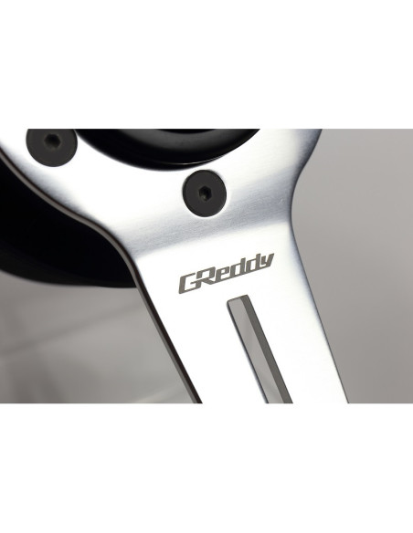 Volante GReddy Sports "Wood Type" (calandratura da 47 mm), marrone scuro, razze in alluminio - 340 mm