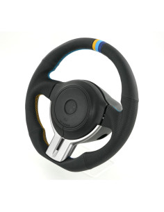 Volante in pelle nera GReddy con striscia a 3 colori per Toyota GT86 (12-16) 2
