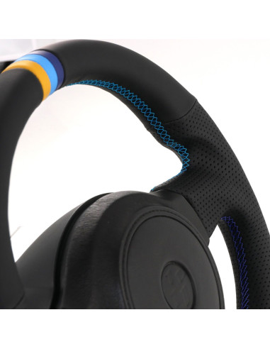 Volante in pelle nera GReddy con striscia a 3 colori per Toyota GT86 (12-16)