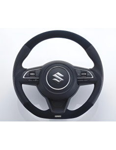 GReddy All Leather Steering Wheel with Red Stitch for Suzuki Swift Sport ZC33S