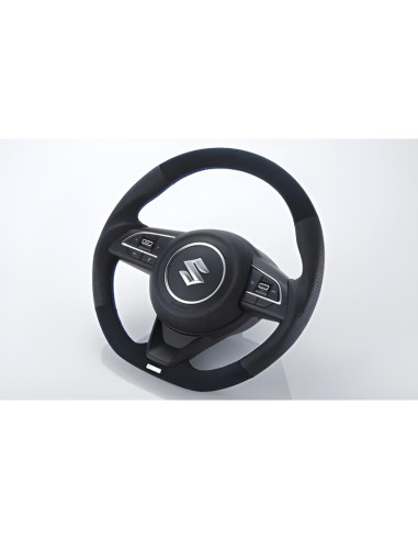 Volante GReddy interamente in pelle con cuciture rosse per Suzuki Swift Sport ZC33S