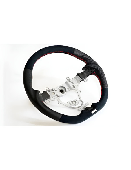 GReddy All Leather Steering Wheel with Red Stitch for Suzuki Swift Sport ZC33S
