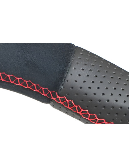 GReddy All Leather Steering Wheel with Red Stitch for Suzuki Swift Sport ZC33S