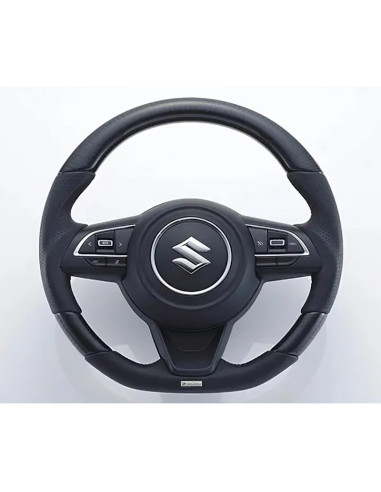 GReddy Black Carbon Steering Wheel with Red Stitch for Suzuki Swift Sport ZC33S
