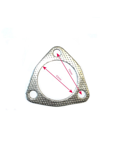Guarnizione flangia di scarico 3 bulloni Ø63,5mm/2,50''