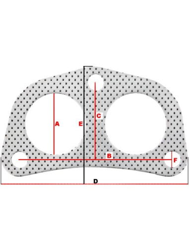 2-Piece Exhaust Header Gasket (Universal)