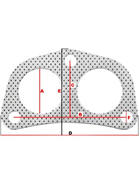 2-Piece Exhaust Header Gasket (Universal)