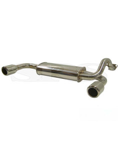 Axleback System Stainless Steel Dual (Civic 87-91 3dr/CRX 87-93)