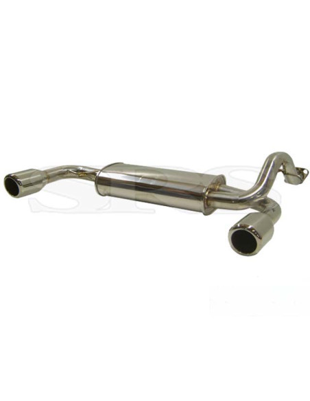 Axleback System Stainless Steel Dual (Civic 87-91 3dr/CRX 87-93)
