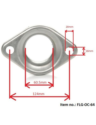 Exhaust donut flange - Ø60.5mm/2.38"