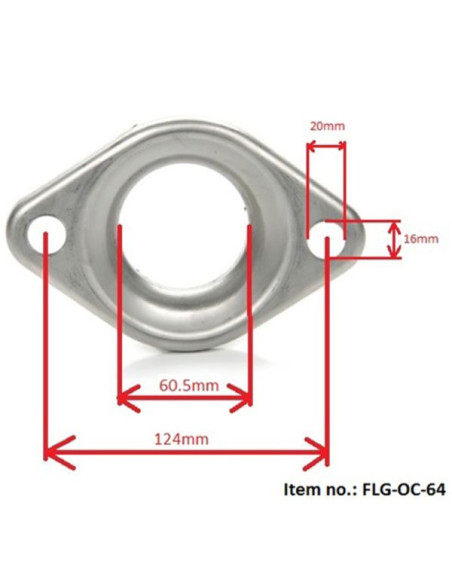 Exhaust donut flange - Ø60.5mm/2.38"