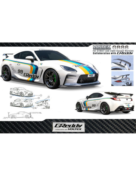 Spoiler posteriore GReddy × Voltex - Carbonio Toyota GR86
