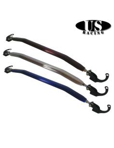 US-Racing Strutbrace Front Upper B-Style Blue (Civic 87-01/CRX/Del Sol/Integra)