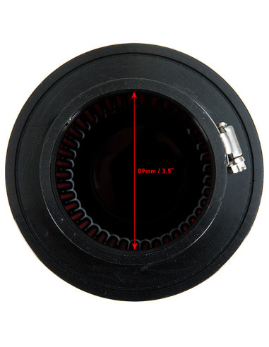 Filtro aria US-Racing chiuso 89 mm / 3,5" (universale)