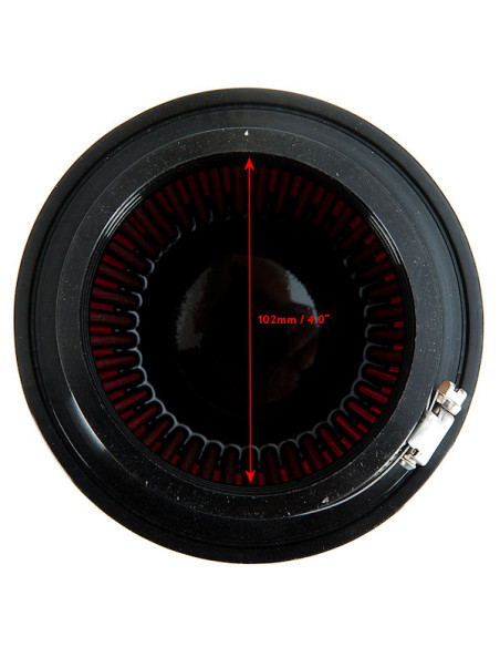 Filtro aria US-Racing chiuso 89 mm / 3,5" (universale)