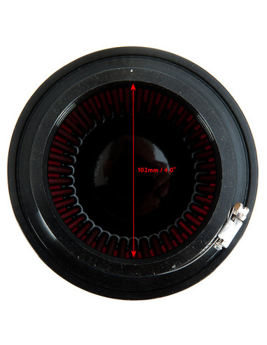 Filtro aria US-Racing chiuso 102 mm / 4,0" (universale)