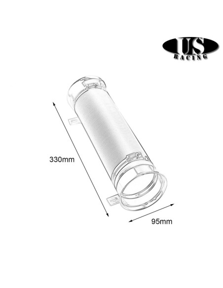 Air Intake Hose Black (Universal)