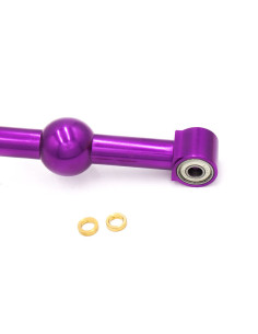Leva del cambio corta US-Racing Double Bend in alluminio viola (Civic/CRX 87-01/Del Sol/Integra) 2
