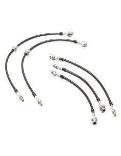 Goodridge Braided Brake Hoses for Fiat Uno Turbo, without ABS