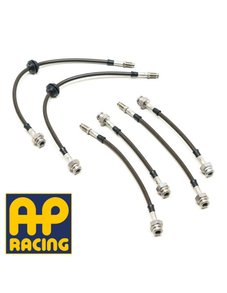 Tubi Freno In Treccia Rinforzati Goodridge per pinze BMW E9X AP Racing, inclusa M3 (05-12)