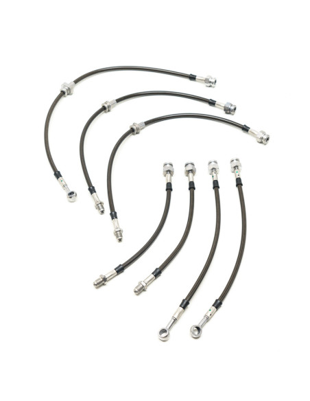 Tubi Freno In Treccia Rinforzati Goodridge per Toyota Corolla 1.6i Coupé AE82 e AE86, 7 linee (84-85)