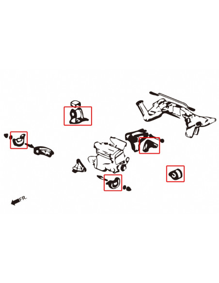 Harden Engine Mount Honda Civic, Crx, Integra