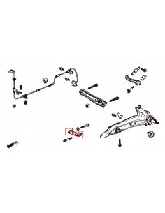 Boccole Braccio Convergenza Hardrace Honda Del Sol CR-X Civic MK4 MK5 MK6 + Type R  CRX MK2 Integra MK4 + Type R 2