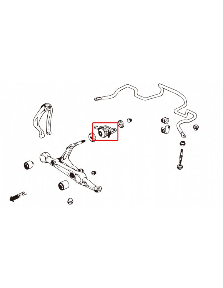 Bracci Anteriori Inferiori Hardrace Honda Del Sol CR-X Civic MK5 MK6  Integra MK3 + Type R