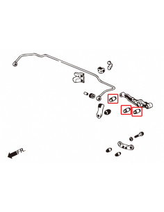 Boccole braccio inferiore posteriore Hardrace Honda Civic MK5 MK6 + Type R 40mm 2