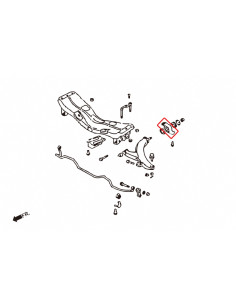 Boccole del braccio inferiore anteriore Hardrace Subaru Impreza MK1 WRX Harden Rubber 2