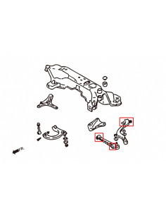 Silent block inferiore anteriore Hardrace Mitsubishi Eclipse MK2 2