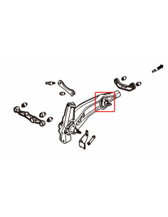 Silent block braccio longitudinale posteriore Hardrace Honda Integra MK2 2