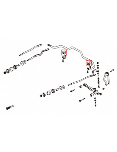 Boccole della Barra stabilizzatrice anteriore Hardrace Honda Accord MK4 MK5 22mm 2