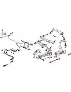 Boccola ammortizzatore posteriore / mozzo Hardrace Honda Accord MK4 MK5 2