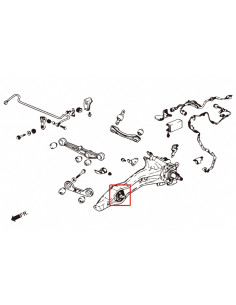 Silent block braccio longitudinale posteriore Hardrace Honda Integra MK2 2