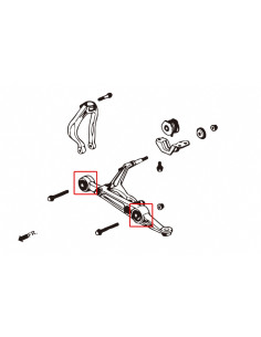 Front Lower Arm Bushing Honda Civic, CR-V 2