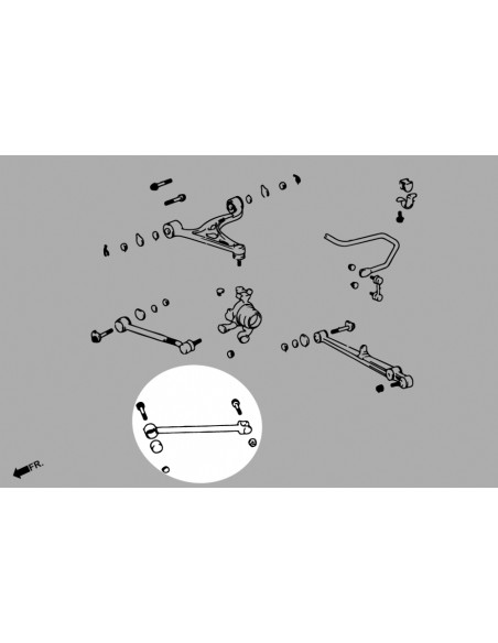 Aste di Trazione Posteriore Hardrace Lexus GS SC Toyota Supra MK4