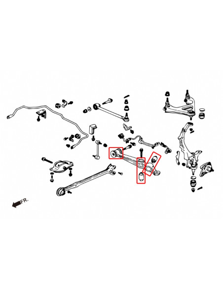 Rear Lower Arm Bushing Honda Prelude