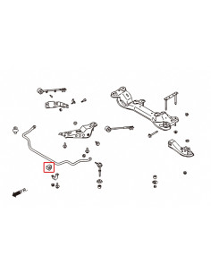 boccola della barra stabilizzatrice anteriore Hardrace Nissan Silvia S14 S15 2