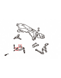 Front Upper Arm Bush Mitsubishi Eclipse, Galant 2