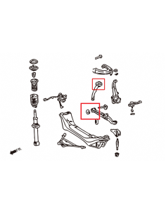 Front Lower Arm + Tension Rod Bushing Lexus IS, Toyota Altezza 2