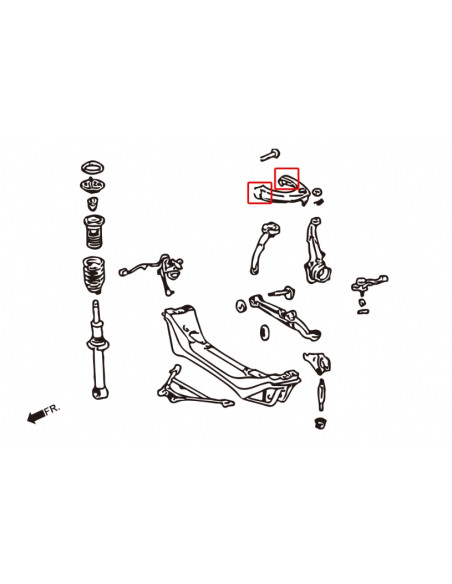 Front Upper Arm Bushing Lexus IS, Toyota Altezza