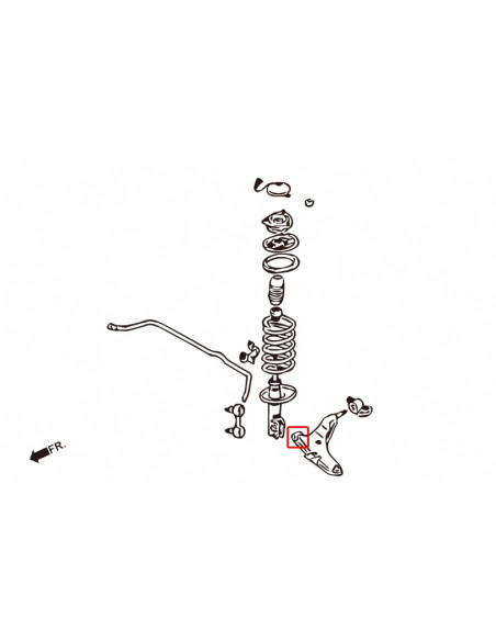 Silent block inferiore anteriore Hardrace Mitsubishi 3000 GT